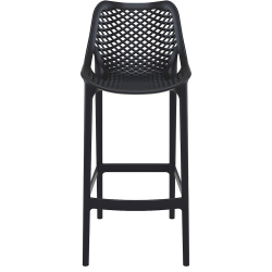 Chaise Haute Intérieur & Extérieur - Noir - Polypro -  ARO-H/NOIR CARAY