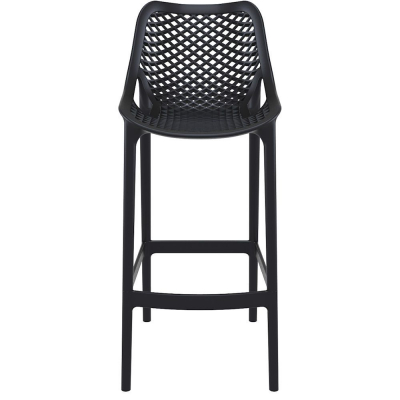 Chaise Haute Intérieur & Extérieur - Noir - Polypro -  ARO-H/NOIR CARAY