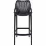 Chaise Haute Intérieur & Extérieur - Noir - Polypro -  ARO-H/NOIR CARAY