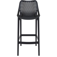 Chaise Haute Intérieur & Extérieur - Noir - Polypro -  ARO-H/NOIR CARAY