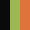 Case Haute : NOIR + Case Milieu : VERT ANIS + Case Basse : ORANGE