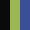 Case Haute : NOIR + Case Milieu : VERT ANIS + Case Basse : BLEU COBALT