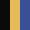Case Haute : NOIR + Case Milieu : JAUNE MELON + Case Basse : BLEU COBALT