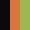 Case Haute : NOIR + Case Milieu : ORANGE + Case Basse : VERT ANIS