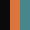 Case Haute : NOIR + Case Milieu : ORANGE + Case Basse : BLEU TURQUOISE