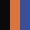 Case Haute : NOIR + Case Milieu : ORANGE + Case Basse : BLEU COBALT