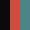 Case Haute : NOIR + Case Milieu : ROUGE + Case Basse : BLEU TURQUOISE