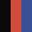 Case Haute : NOIR + Case Milieu : ROUGE + Case Basse : BLEU COBALT
