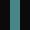 Case Haute : NOIR + Case Milieu : BLEU TURQUOISE + Case Basse : NOIR