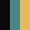 Case Haute : NOIR + Case Milieu : BLEU TURQUOISE + Case Basse : JAUNE MELON