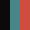 Case Haute : NOIR + Case Milieu : BLEU TURQUOISE + Case Basse : ROUGE