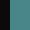 Case Haute : NOIR + Case Milieu : BLEU TURQUOISE + Case Basse : BLEU TURQUOISE