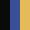 Case Haute : NOIR + Case Milieu : BLEU COBALT + Case Basse : JAUNE MELON