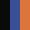 Case Haute : NOIR + Case Milieu : BLEU COBALT + Case Basse : ORANGE