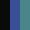 Case Haute : NOIR + Case Milieu : BLEU COBALT + Case Basse : BLEU TURQUOISE
