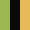 Case Haute : VERT ANIS + Case Milieu : NOIR + Case Basse : JAUNE MELON