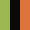 Case Haute : VERT ANIS + Case Milieu : NOIR + Case Basse : ORANGE