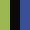 Case Haute : VERT ANIS + Case Milieu : NOIR + Case Basse : BLEU COBALT