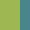 Case Haute : VERT ANIS + Case Milieu : VERT ANIS + Case Basse : BLEU TURQUOISE