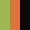 Case Haute : VERT ANIS + Case Milieu : ORANGE + Case Basse : NOIR