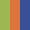 Case Haute : VERT ANIS + Case Milieu : ORANGE + Case Basse : BLEU COBALT