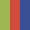 Case Haute : VERT ANIS + Case Milieu : ROUGE + Case Basse : BLEU COBALT