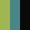 Case Haute : VERT ANIS + Case Milieu : BLEU TURQUOISE + Case Basse : NOIR