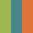 Case Haute : VERT ANIS + Case Milieu : BLEU TURQUOISE + Case Basse : ORANGE