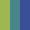 Case Haute : VERT ANIS + Case Milieu : BLEU TURQUOISE + Case Basse : BLEU COBALT