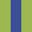 Case Haute : VERT ANIS + Case Milieu : BLEU COBALT + Case Basse : VERT ANIS