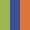 Case Haute : VERT ANIS + Case Milieu : BLEU COBALT + Case Basse : ORANGE