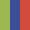Case Haute : VERT ANIS + Case Milieu : BLEU COBALT + Case Basse : ROUGE