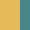 Case Haute : JAUNE MELON + Case Milieu : JAUNE MELON + Case Basse : BLEU TURQUOISE