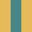 Case Haute : JAUNE MELON + Case Milieu : BLEU TURQUOISE + Case Basse : JAUNE MELON