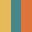 Case Haute : JAUNE MELON + Case Milieu : BLEU TURQUOISE + Case Basse : ORANGE
