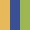 Case Haute : JAUNE MELON + Case Milieu : BLEU COBALT + Case Basse : VERT ANIS