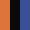 Case Haute : ORANGE + Case Milieu : NOIR + Case Basse : BLEU COBALT