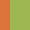 Case Haute : ORANGE + Case Milieu : VERT ANIS + Case Basse : VERT ANIS
