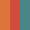 Case Haute : ORANGE + Case Milieu : ROUGE + Case Basse : BLEU TURQUOISE