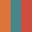 Case Haute : ORANGE + Case Milieu : BLEU TURQUOISE + Case Basse : ROUGE