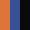 Case Haute : ORANGE + Case Milieu : BLEU COBALT + Case Basse : NOIR