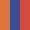 Case Haute : ORANGE + Case Milieu : BLEU COBALT + Case Basse : ROUGE