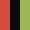 Case Haute : ROUGE + Case Milieu : NOIR + Case Basse : VERT ANIS