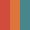 Case Haute : ROUGE + Case Milieu : ORANGE + Case Basse : BLEU TURQUOISE