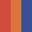 Case Haute : ROUGE + Case Milieu : ORANGE + Case Basse : BLEU COBALT