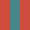 Case Haute : ROUGE + Case Milieu : BLEU TURQUOISE + Case Basse : ROUGE