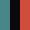 Case Haute : BLEU TURQUOISE + Case Milieu : NOIR + Case Basse : ROUGE