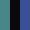 Case Haute : BLEU TURQUOISE + Case Milieu : NOIR + Case Basse : BLEU COBALT