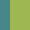 Case Haute : BLEU TURQUOISE + Case Milieu : VERT ANIS + Case Basse : VERT ANIS