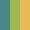 Case Haute : BLEU TURQUOISE + Case Milieu : VERT ANIS + Case Basse : JAUNE MELON